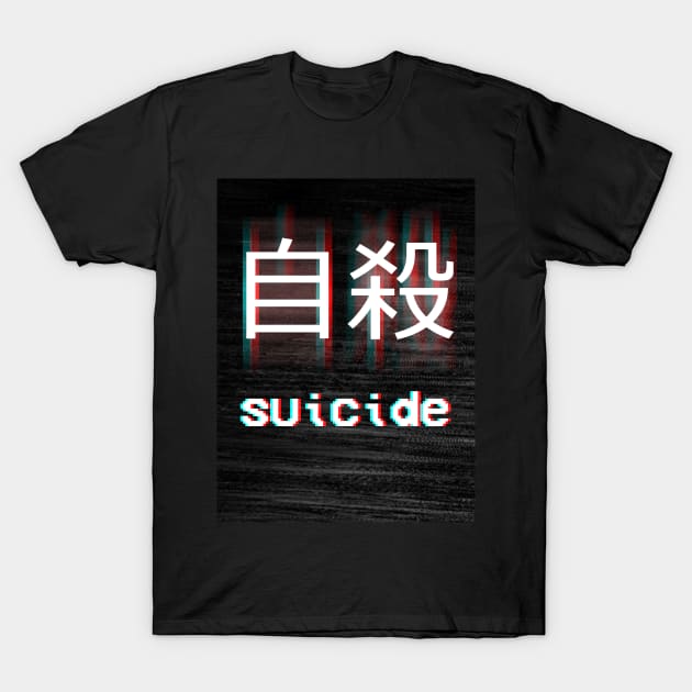 Vaporwave Suicide T-Shirt by Widmore